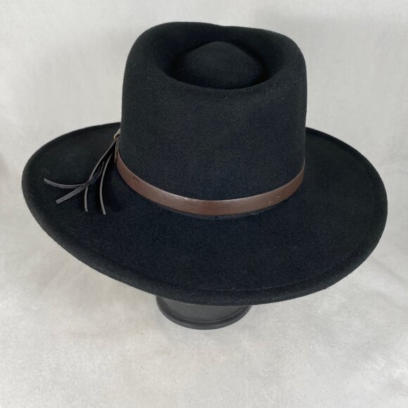 Scala C-Crown Pinch Front Fedora Hat / Indiana Jones Style NWOT - Picture 8 of 10
